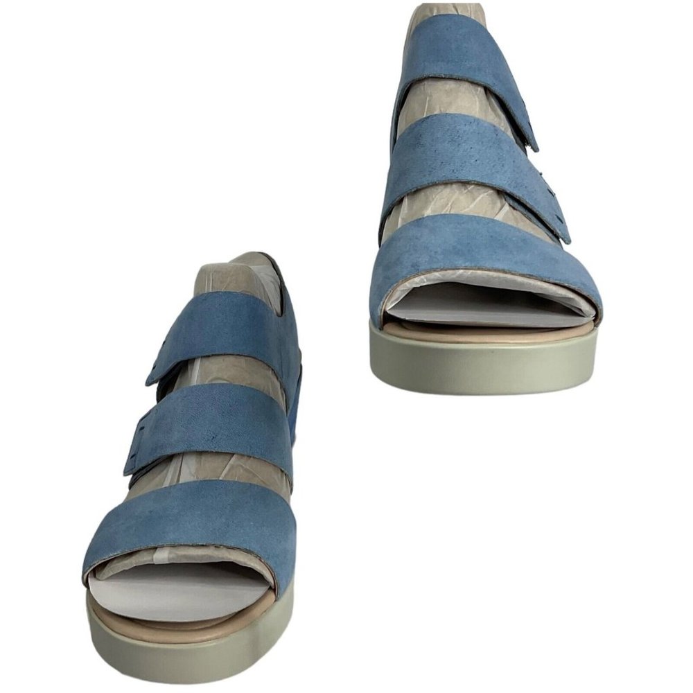 Ecco Shoes Women Sandals Sz 9-9.5 EU 40 Shape Wedge Plateau Leather $180 Nib - Picture 3 of 12